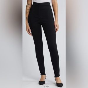 Open Edit Black Zip Cuff Skinny Pants Size XS NWT
